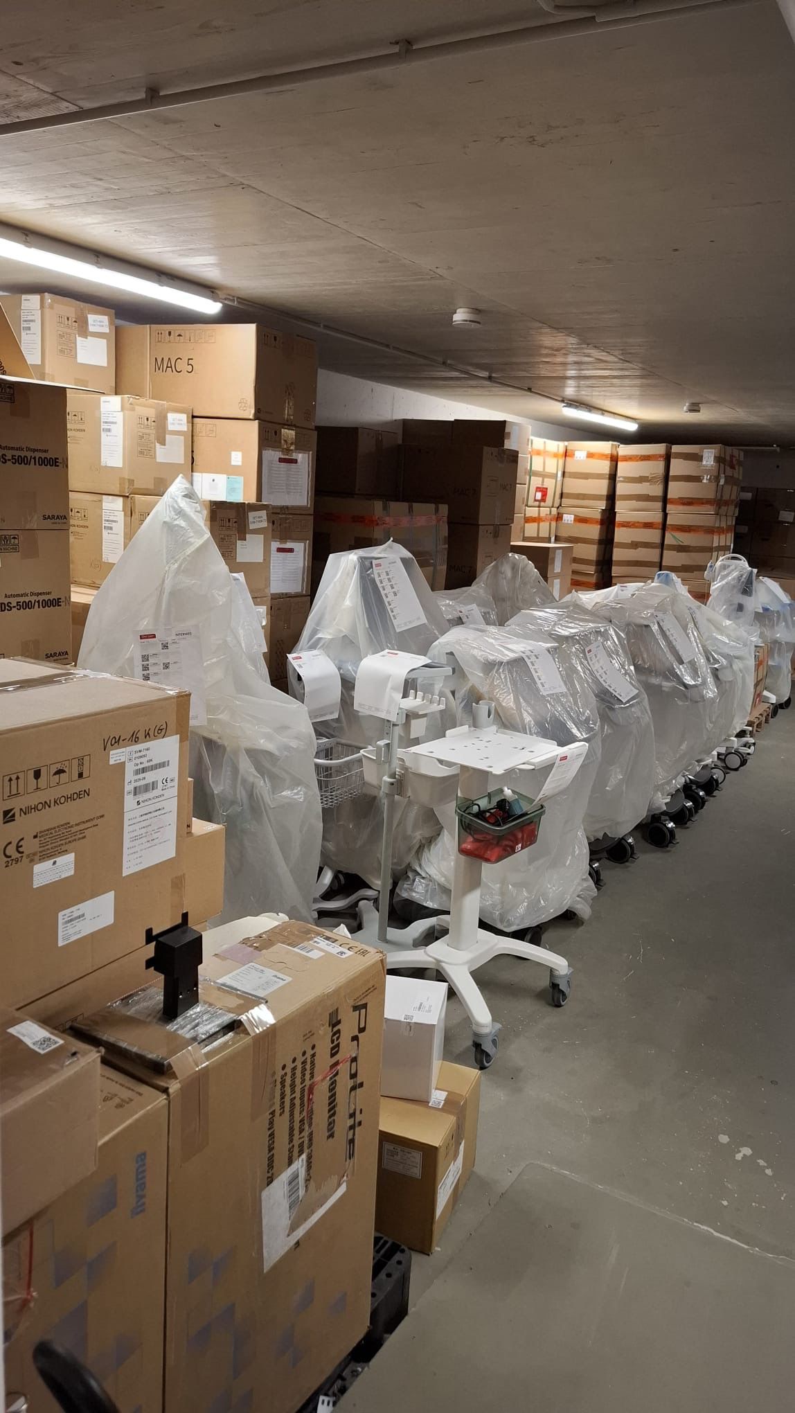 Fachgerecht verpackte und eingelagerte Möbel